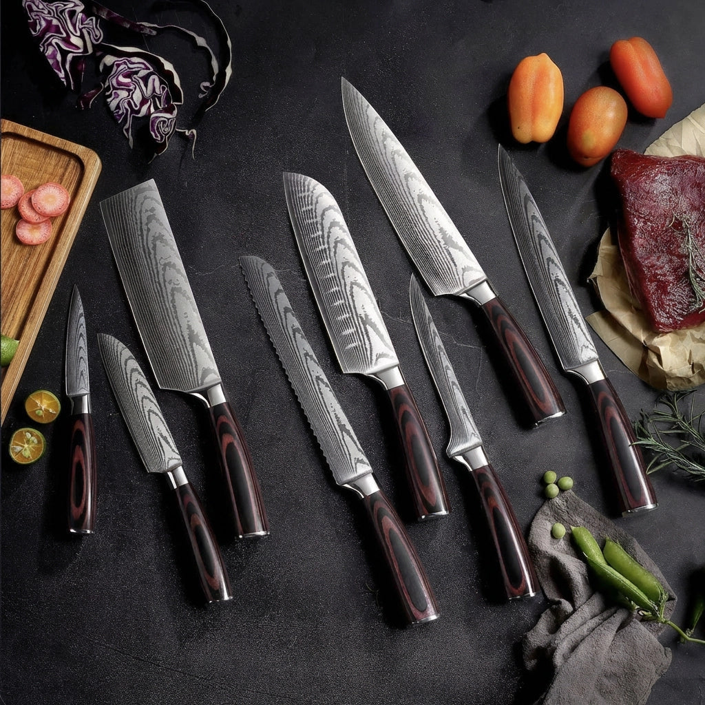 8-Piece Japanese Knife Set - ProChef®