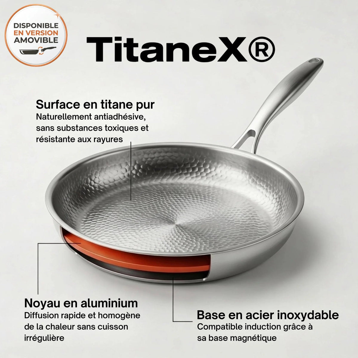 TitaneX® – Titanium Non-Stick Pan