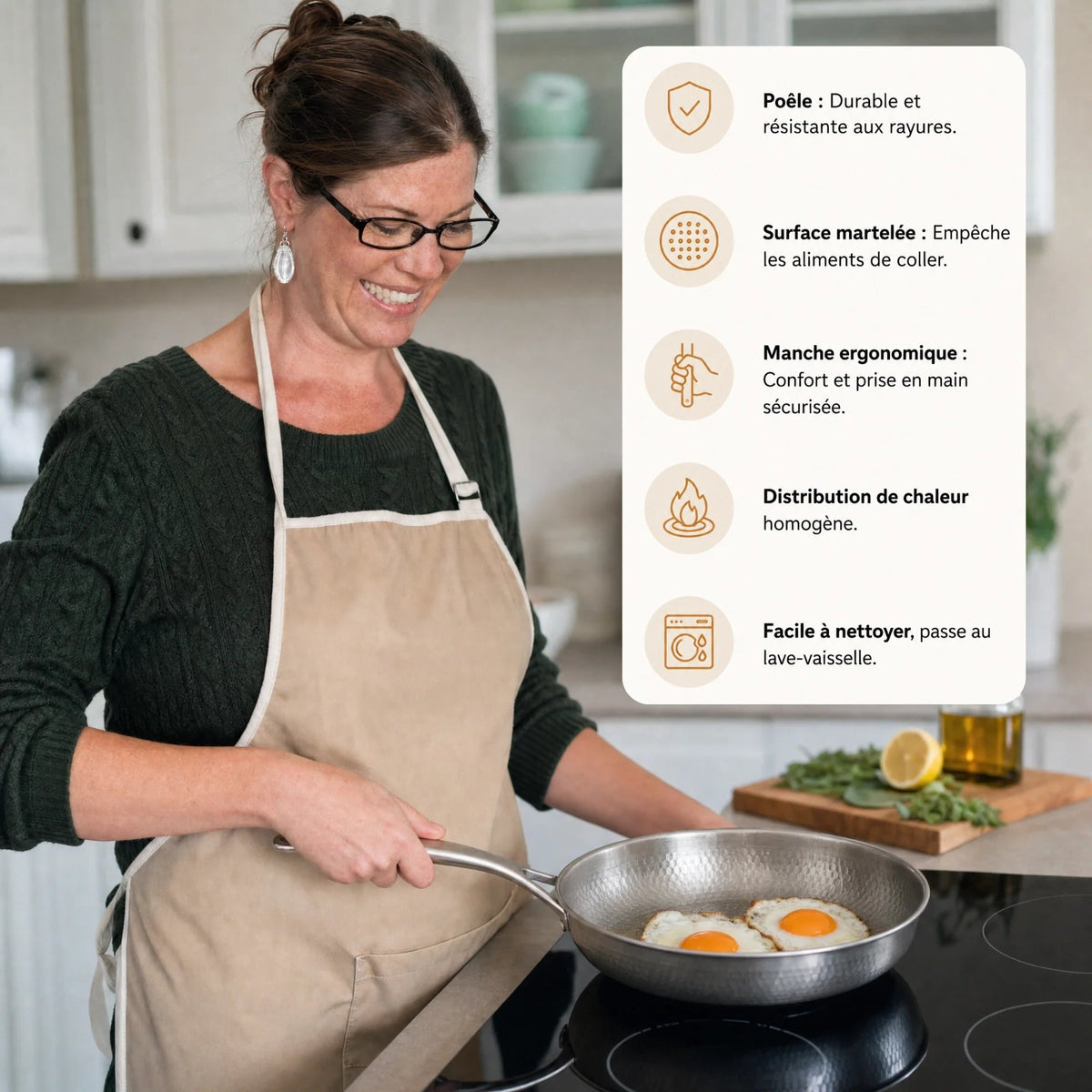 TitaneX® - Pan with Removable Handle